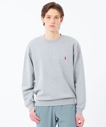 【WEB&一部店舗限定】バッキンガムベア 10オンス裏パイル ワンポイントクルーネックスウェット