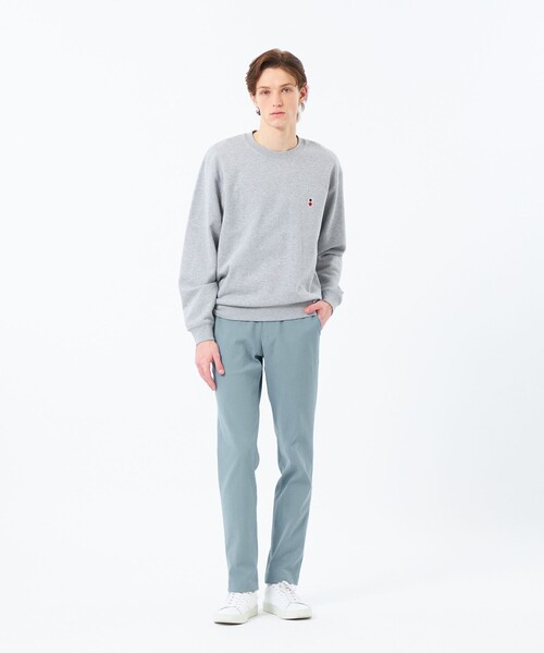 MACKINTOSH PHILOSOPHY(マッキントッシュ フィロソフィー)の「【WEB&一部店舗限定】バッキンガムベア 10オンス裏パイル ワンポイントクルーネックスウェット(スウェット・メンズ・グレー系その他2/ダークネイビー・42/40/38)」の3枚目の写真
