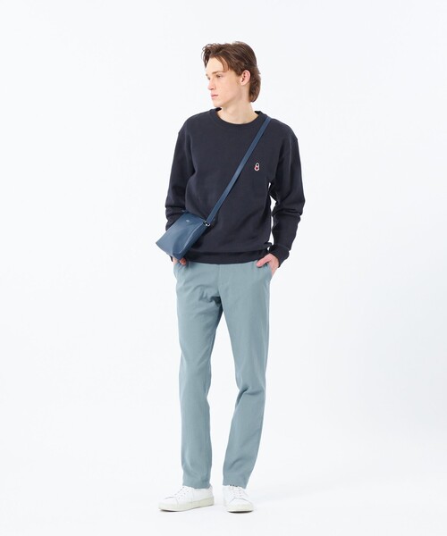 MACKINTOSH PHILOSOPHY(マッキントッシュ フィロソフィー)の「【WEB&一部店舗限定】バッキンガムベア 10オンス裏パイル ワンポイントクルーネックスウェット(スウェット・メンズ・グレー系その他2/ダークネイビー・42/40/38)」の4枚目の写真