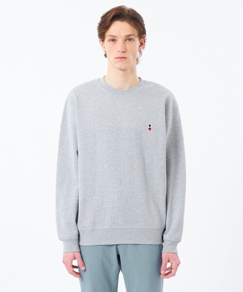 MACKINTOSH PHILOSOPHY(マッキントッシュ フィロソフィー)の「【WEB&一部店舗限定】バッキンガムベア 10オンス裏パイル ワンポイントクルーネックスウェット(スウェット・メンズ・グレー系その他2/ダークネイビー・42/40/38)」の5枚目の写真