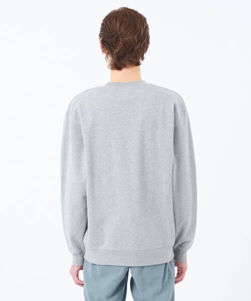 MACKINTOSH PHILOSOPHY(マッキントッシュ フィロソフィー)の「【WEB&一部店舗限定】バッキンガムベア 10オンス裏パイル ワンポイントクルーネックスウェット(スウェット・メンズ・グレー系その他2/ダークネイビー・42/40/38)」の7枚目の写真