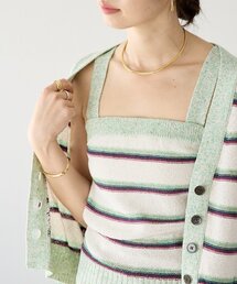 RIVE DROITE | 予約【アンサンブル着用可能】マルチボーダーニットキャミ(キャミソール)