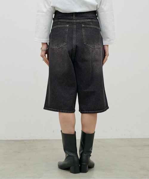 LARUTA（ラルータ）の「【LARUTA】デニムタックハーフパンツ（デニムパンツ・レディース・ブルー/グレー・FREE）」の21枚目の写真