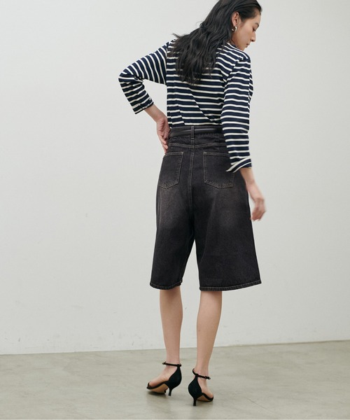 LARUTA（ラルータ）の「【LARUTA】デニムタックハーフパンツ（デニムパンツ・レディース・ブルー/グレー・FREE）」の11枚目の写真