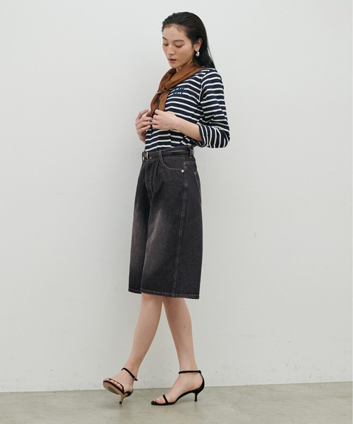 LARUTA（ラルータ）の「【LARUTA】デニムタックハーフパンツ（デニムパンツ・レディース・ブルー/グレー・FREE）」の15枚目の写真