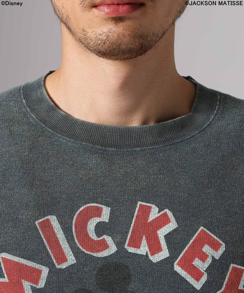 JACKSON MATISSE（ジャクソンマティス）の「【JACKSON MATISSE/BAYFLOW】「ミッキーマウス」デザインリメイクプルオーバー（Tシャツ/カットソー・メンズ・セージグリーン/チャコール・LARGE/MEDIUM）」の11枚目の写真