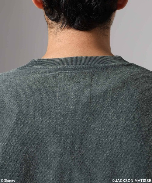 JACKSON MATISSE（ジャクソンマティス）の「【JACKSON MATISSE/BAYFLOW】「ミッキーマウス」デザインリメイクプルオーバー（Tシャツ/カットソー・メンズ・セージグリーン/チャコール・LARGE/MEDIUM）」の12枚目の写真