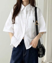 U.S. POLO ASSN.（ユーエスポロアッスン）の「GeeRA別注【U.S. POLO ASSN.】綿100%オーバーサイズ半袖シャツ（シャツ/ブラウス）」