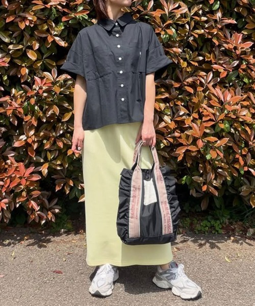 U.S. POLO ASSN.（ユーエスポロアッスン）の「GeeRA別注【U.S. POLO ASSN.】綿100％オーバーサイズ半袖シャツ（シャツ/ブラウス・レディース・ブラック/オフホワイト/ブルー系その他・MEDIUM/LARGE/X-LARGE）」の16枚目の写真