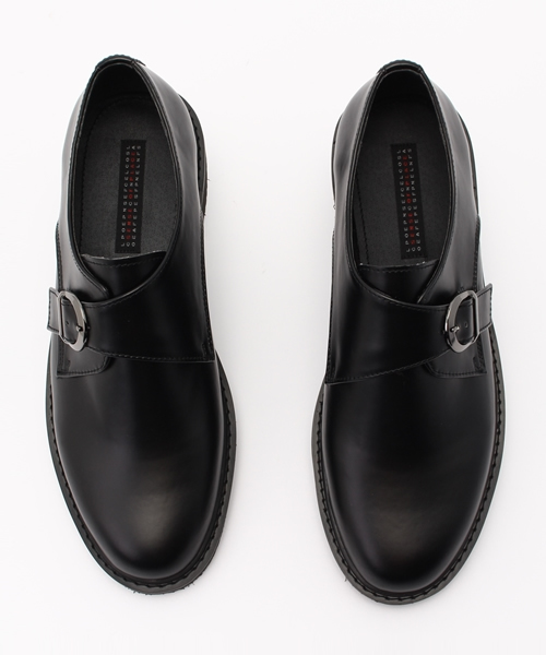 SENSE OF PLACE by URBAN RESEARCH（センスオブプレイスバイアーバンリサーチ）の「A モンクストラップシューズ（ドレスシューズ・メンズ・ブラック・M/L）」の8枚目の写真