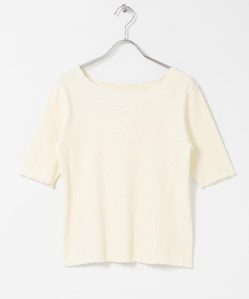 URBAN RESEARCH Sonny Label(アーバンリサーチサニーレーベル)の「汗ジミ防止メロウクルーネックアソートプルオーバー(Tシャツ/カットソー・レディース・オフホワイト/ブラック/グレー系その他/ブルー系その他・FREE)」の7枚目の写真