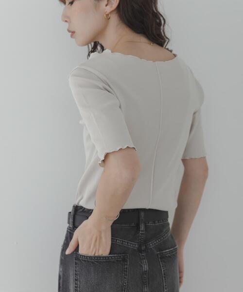URBAN RESEARCH Sonny Label(アーバンリサーチサニーレーベル)の「汗ジミ防止メロウクルーネックアソートプルオーバー(Tシャツ/カットソー・レディース・オフホワイト/ブラック/グレー系その他/ブルー系その他・FREE)」の9枚目の写真