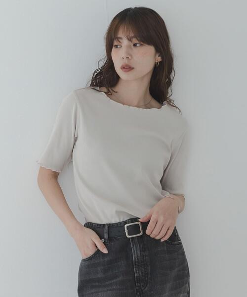 URBAN RESEARCH Sonny Label(アーバンリサーチサニーレーベル)の「汗ジミ防止メロウクルーネックアソートプルオーバー(Tシャツ/カットソー・レディース・オフホワイト/ブラック/グレー系その他/ブルー系その他・FREE)」の10枚目の写真