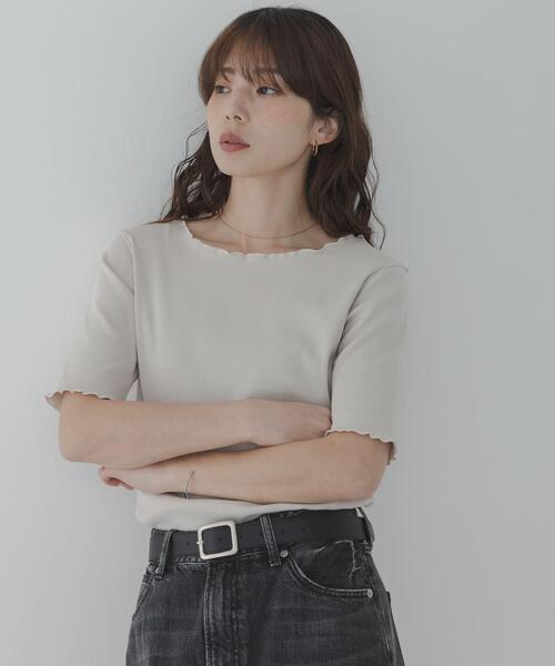 URBAN RESEARCH Sonny Label(アーバンリサーチサニーレーベル)の「汗ジミ防止メロウクルーネックアソートプルオーバー(Tシャツ/カットソー・レディース・オフホワイト/ブラック/グレー系その他/ブルー系その他・FREE)」の11枚目の写真