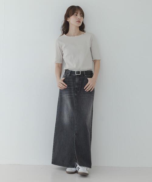 URBAN RESEARCH Sonny Label(アーバンリサーチサニーレーベル)の「汗ジミ防止メロウクルーネックアソートプルオーバー(Tシャツ/カットソー・レディース・オフホワイト/ブラック/グレー系その他/ブルー系その他・FREE)」の13枚目の写真