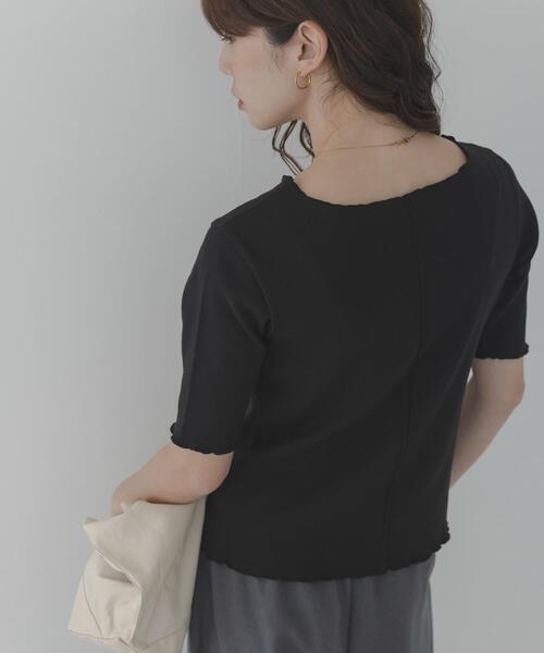 URBAN RESEARCH Sonny Label(アーバンリサーチサニーレーベル)の「汗ジミ防止メロウクルーネックアソートプルオーバー(Tシャツ/カットソー・レディース・オフホワイト/ブラック/グレー系その他/ブルー系その他・FREE)」の18枚目の写真