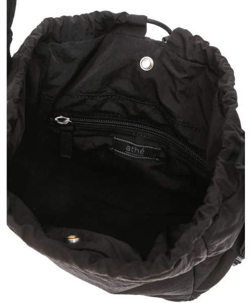 athe（アテ）の「[RUBAN] ブラックリボン プチバックパック兼ショルダーバッグ MINI AABA6F941BK（ショルダーバッグ・レディース・ブラック・FREE）」の5枚目の写真