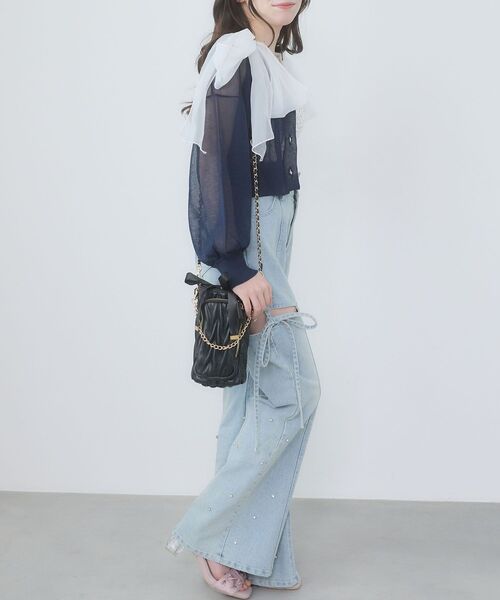 MAJESTIC LEGON(マジェスティックレゴン)の「マルチボトルショルダー(ショルダーバッグ・レディース・ブラック/アイボリー・FREE)」の14枚目の写真