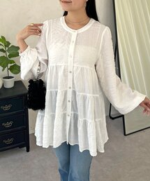 prose verse | シャーリングシアーティアードブラウス(シャツ/ブラウス)