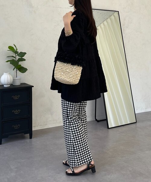 prose verse（プロズヴェール）の「シャーリングシアーティアードブラウス（シャツ/ブラウス・レディース・ブラック/サックスブルー/オフホワイト/ピンク/ベージュ・MEDIUM/LARGE）」の21枚目の写真