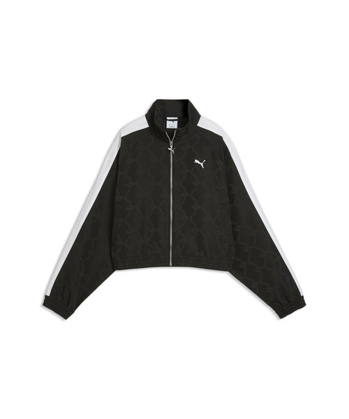 PUMA(プーマ)の「PUMA プーマ ウィメンズ T7 ジャガード ウーブン リラックスド トラックジャ(ブルゾン・レディース・ブラウン系その他4/ブラック・MEDIUM/SMALL/LARGE)」の9枚目の写真
