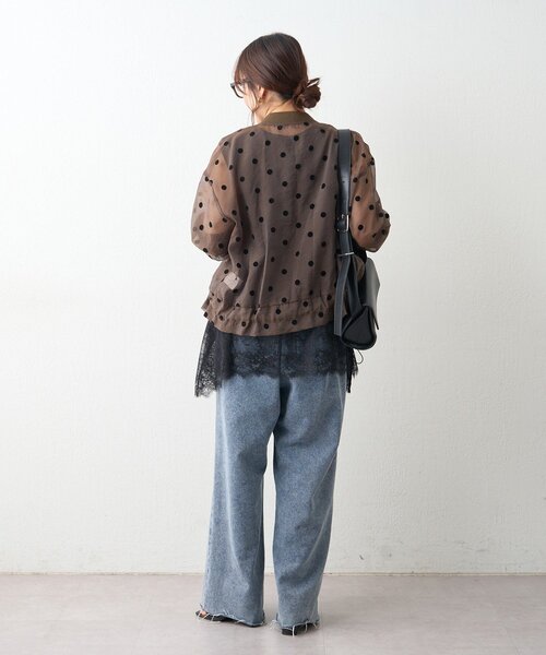 Remind me and forever(リマインドミーアンドフォーエバー)の「【プチプラ/即着映え!】裾レースノースリプルオーバー(シャツ/ブラウス・レディース・アイボリー/ブラック・FREE)」の22枚目の写真