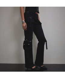 Cargo Strap Pocket Pants (BLACK)