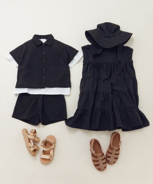 BREEZE(ブリーズ)の「【リンク】ギンガムチェックシャツ(シャツ/ブラウス・キッズ・レッド/ブラック・140/130/120/110/100/90/80)」の10枚目の写真