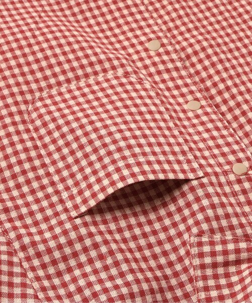 BREEZE(ブリーズ)の「【リンク】ギンガムチェックシャツ(シャツ/ブラウス・キッズ・レッド/ブラック・140/130/120/110/100/90/80)」の14枚目の写真
