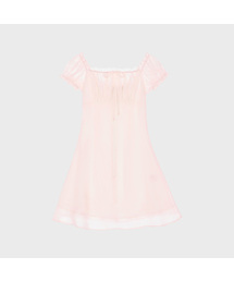 ALKI ALKA（アルキアルカ）の「Puff Chiffon Mini Dress (Light Pink)（ワンピース）」