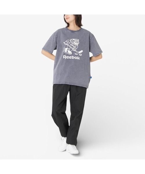 Reebok（リーボック）の「SHISHIMAI ヴィンテージ Tシャツ【日本限定モデル】（Tシャツ/カットソー・メンズ・ネイビー/ブラック/グリーン/ライトグレー・X-LARGE/SMALL/MEDIUM/LARGE）」の12枚目の写真