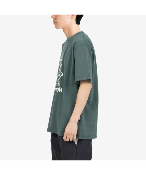 Reebok(リーボック)の「SHISHIMAI ヴィンテージ Tシャツ【日本限定モデル】(Tシャツ/カットソー・メンズ・ネイビー/ブラック/グリーン/ライトグレー/ダークブラック/ホワイト・X-LARGE/SMALL/MEDIUM/LARGE)」の21枚目の写真