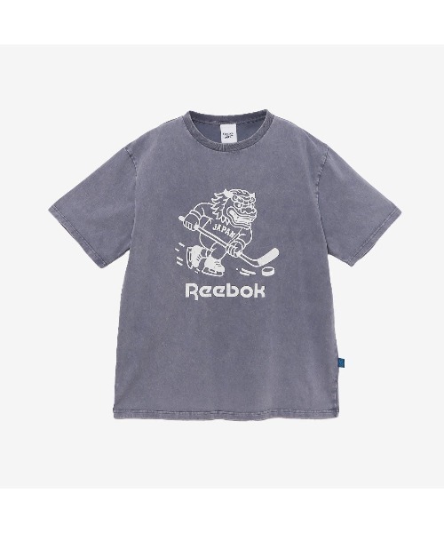 Reebok（リーボック）の「SHISHIMAI ヴィンテージ Tシャツ【日本限定モデル】（Tシャツ/カットソー・メンズ・ネイビー/ブラック/グリーン/ライトグレー・X-LARGE/SMALL/MEDIUM/LARGE）」の6枚目の写真