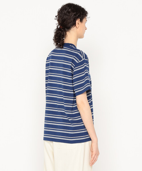 DANTON（ダントン）の「Women’s Short Sleeve Pocket T-shirt Stripe（Tシャツ/カットソー・レディース・レッド系その他/ブラック系その他/ホワイト系その他5/ブルー系その他5/ベージュ系その他/イエロー系その他/ブルー系その他・M/S/XS）」の12枚目の写真