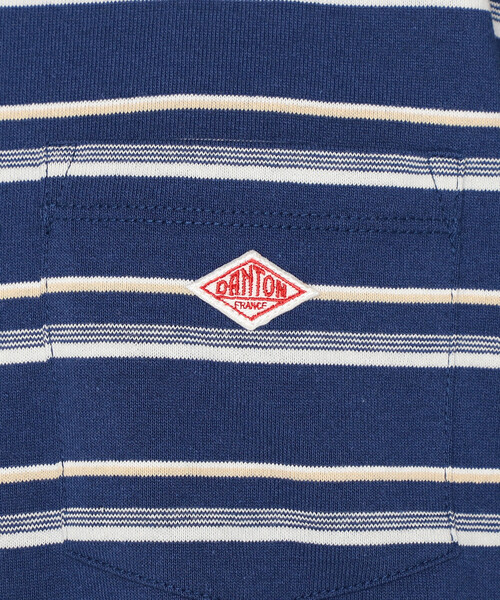 DANTON（ダントン）の「Women’s Short Sleeve Pocket T-shirt Stripe（Tシャツ/カットソー・レディース・レッド系その他/ブラック系その他/ホワイト系その他5/ブルー系その他5/ベージュ系その他/イエロー系その他/ブルー系その他・M/S/XS）」の19枚目の写真