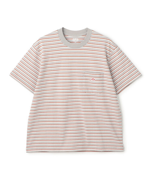 DANTON（ダントン）の「Women’s Short Sleeve Pocket T-shirt Stripe（Tシャツ/カットソー・レディース・レッド系その他/ブラック系その他/ホワイト系その他5/ブルー系その他5/ベージュ系その他/イエロー系その他/ブルー系その他・M/S/XS）」の20枚目の写真