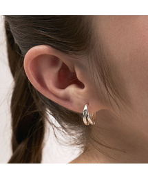 edge double v one-touch earring