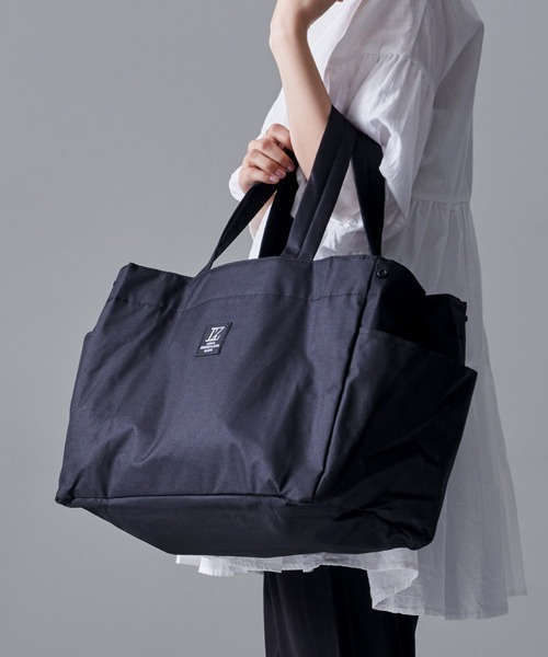 LIZDAYS(リズデイズ)の「撥水・保温保冷 お買い物エコバッグ トートバッグ(トートバッグ・レディース・ブラック/カーキ/ライトグレー/ダークグレー/ネイビー・FREE)」の8枚目の写真