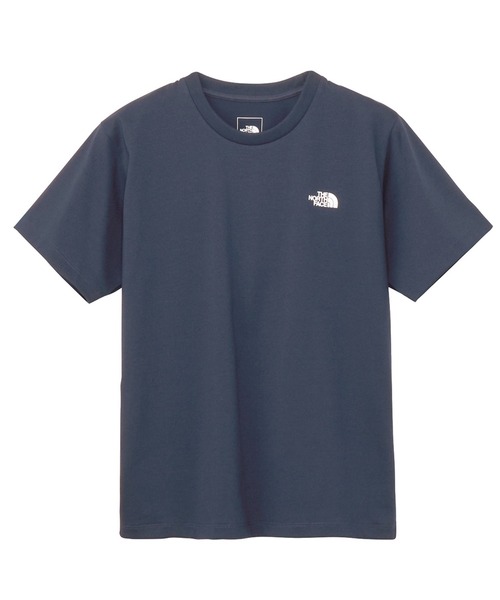 THE NORTH FACE(ザノースフェイス)の「ザ ノース フェイス THE NORTH FACE S/S Bandana Square Logo Tee ショートスリーブバンダナスクエアロゴティー(Tシャツ/カットソー・レディース・ダークパープル/ブラック/ネイビー/ホワイト・S/M/L/XL)」の1枚目の写真
