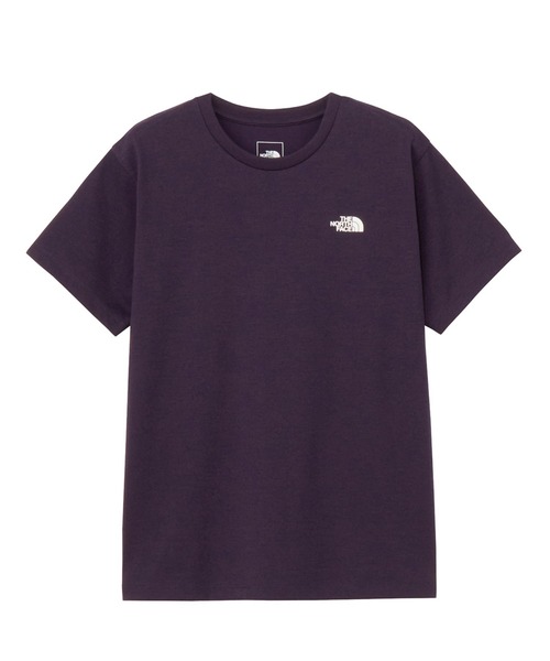 THE NORTH FACE(ザノースフェイス)の「ザ ノース フェイス THE NORTH FACE S/S Bandana Square Logo Tee ショートスリーブバンダナスクエアロゴティー(Tシャツ/カットソー・レディース・ダークパープル/ブラック/ネイビー/ホワイト・S/M/L/XL)」の4枚目の写真