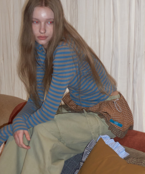 MAISON CREME（メゾンクレム）の「Check Frill layered skirt_ Mustard（スカート・レディース・その他・FREE）」の3枚目の写真