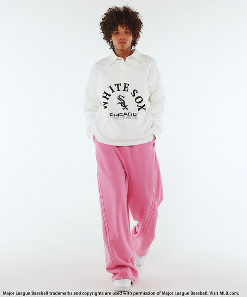 BACK TO THE FIELD（バック トゥー ザ フィールド）の「【MLB】Henley Long Sleeve Tee（Tシャツ/カットソー・メンズ・ホワイト/レッド/ブラック・MEDIUM/LARGE/XL）」の6枚目の写真