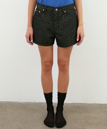Poki Dot Shorts Denim [Black]