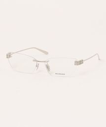 BALENCIAGA（バレンシアガ）の「【BALENCIAGA/バレンシアガ】スクエア メガネ BB0490O 001 62 シルバー リムレス（メガネ）」