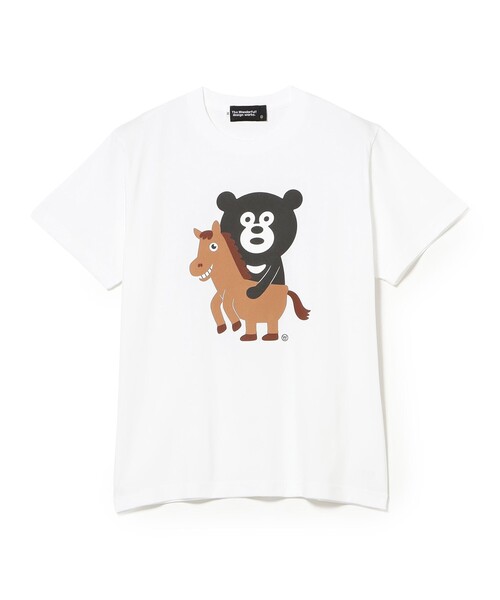 The Wonderful! design works(ザワンダフルデザインワークス)の「The Wonderful! design works. / Horce BEAR Tee(Tシャツ/カットソー・メンズ・ホワイト/ネイビー・S/M/L/XL)」の4枚目の写真
