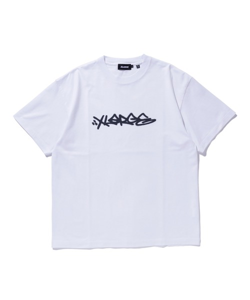 XLARGE(エクストララージ)の「TAGGING S/S TEE(Tシャツ/カットソー・メンズ・グレー/ホワイト/ブラック・S/M/L/XL)」の1枚目の写真