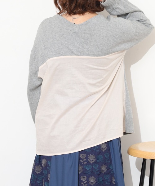 Emago(イマゴ)の「EMAGO 植木鉢花刺繍カーデ 長袖(カーディガン/ボレロ・レディース・アイボリー/オリーブ・FREE)」の16枚目の写真