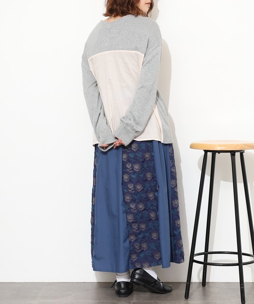 Emago(イマゴ)の「EMAGO 植木鉢花刺繍カーデ 長袖(カーディガン/ボレロ・レディース・アイボリー/オリーブ・FREE)」の22枚目の写真