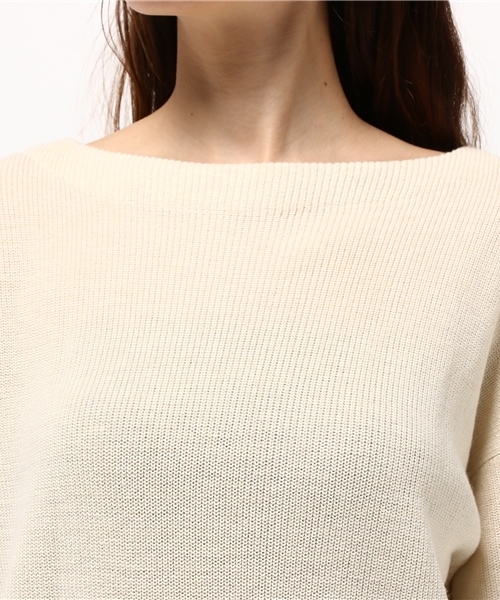 OUTLET（アウトレット）の「【WHO'S WHO gallery】SV裾フリンジニットロングOP（ワンピース・レディース・グレー/ブラウン/アイボリー・FREE）」の7枚目の写真