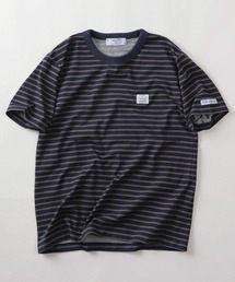 FIDELITY STANDARD SURPLUS（フィデリティスタンダードサープラス）の「【72】【FIDELITY STANDARD SURPLUS/フィデリティ スタンダード サープラス】ワンポイント ピスネーム ボーダーTシャツ/アメカジ/接触冷感（Tシャツ/カットソー）」